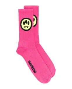 BARROW Fuchsia Cotton Blend Socks