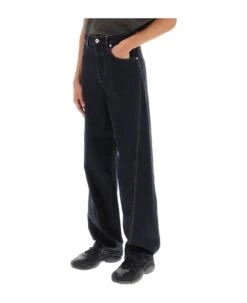 Lanvin Baggy Jeans With Twisted Seams -Off-White Sales Store d37d05ca6a0c24a57a5efa2ba873f1bc