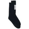 Mid Calf Socks With 4bar In Lightweight Cotton