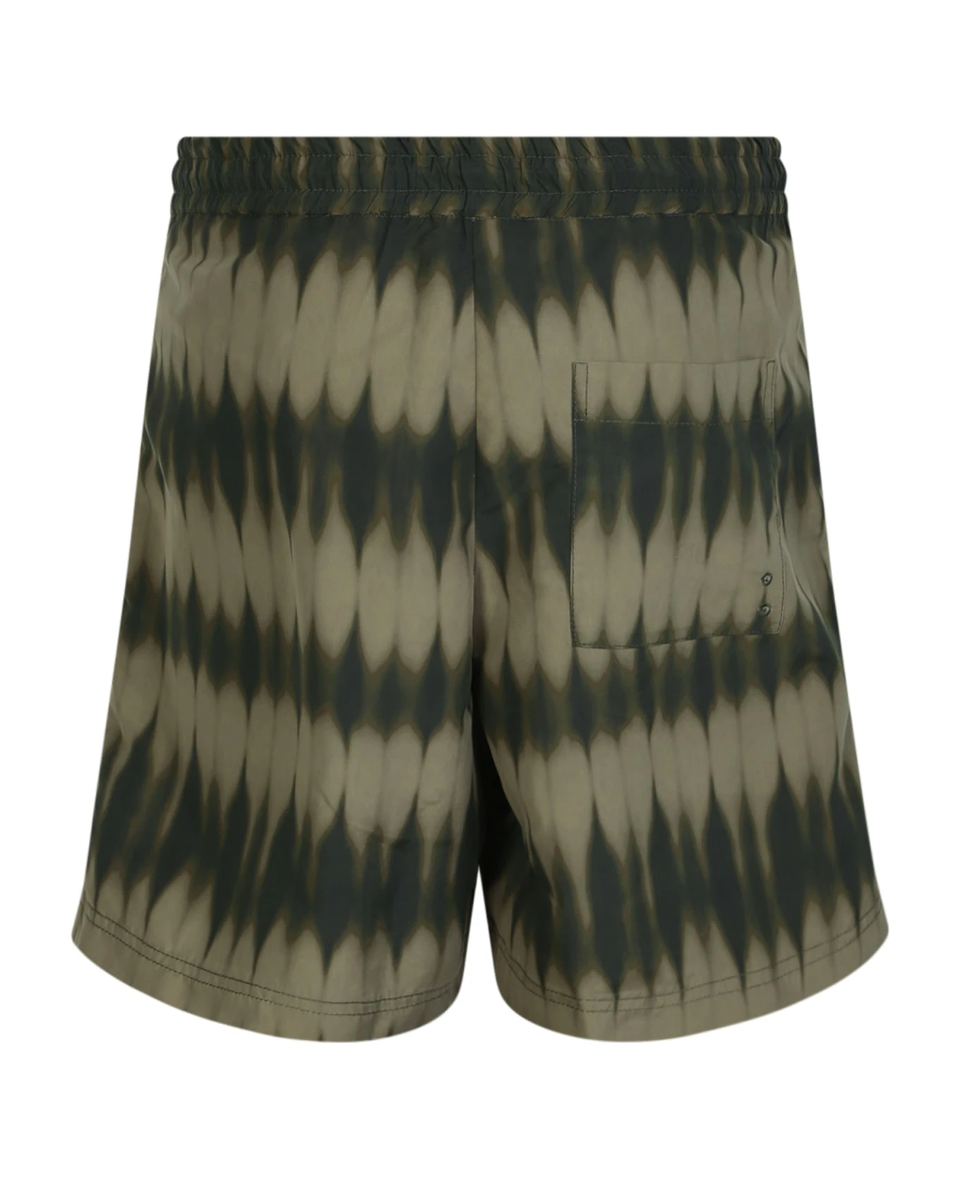 A.P.C. Bobby Tie-dye Khaki Swim Shorts 4 A.P.C. Bobby Tie-dye Khaki Swim Shorts - Image 2