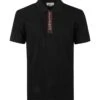 Alexander McQueen Rib Trim Logo Polo Shirt