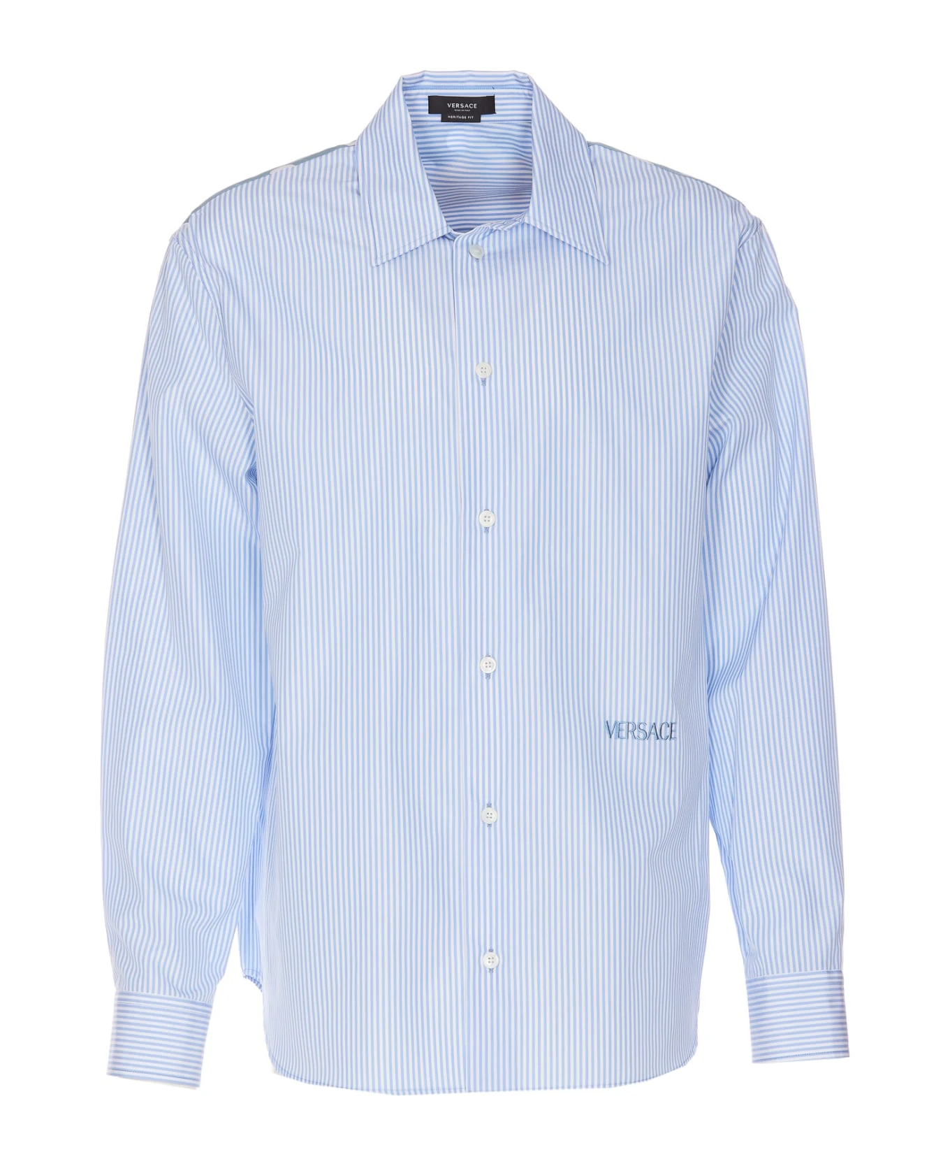 Versace Striped Seashell Barocco Shirt 3 Versace Striped Seashell Barocco Shirt