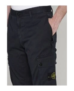 Stone Island Stretch Cotton Slim Cargo Pants -Off-White Sales Store dd3ac55f4c457e3ce386b80fcb65eaab
