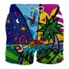 MC2 Saint Barth Man Swim Shorts With Multicolor Beach Print | Britto Special Edition -Off-White Sales Store e28027e75301841a48f4fd1ba536b169