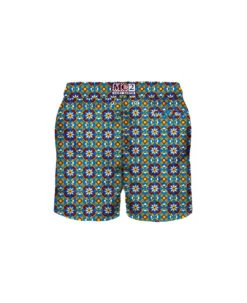 MC2 Saint Barth Man Light Fabric Swim Shorts With Pattern -Off-White Sales Store e2f1dcd868a78469a5106fb3744d0adc