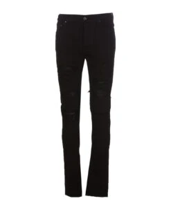 Amiri Leather Thrasher Jeans