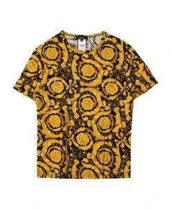 Versace T-shirt Con Stampa Barocco