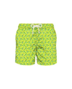 MC2 Saint Barth Light Fabric Man Swim Shorts Mojito Print