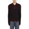 Bottega Veneta Blue/burgundy Polo Shirt