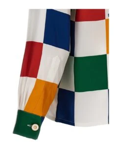 'casablanca Primary Check' Shirt -Off-White Sales Store eb567dd48dbea4b1c7b2ca76c15893c9