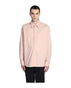 Acne Studios Shirt In Rose-pink Cotton
