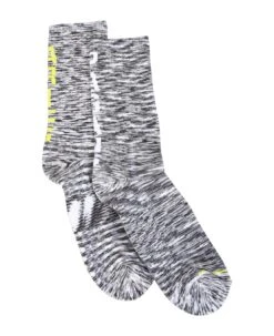 Aries Mã¨lange-effect Logo Space Socks
