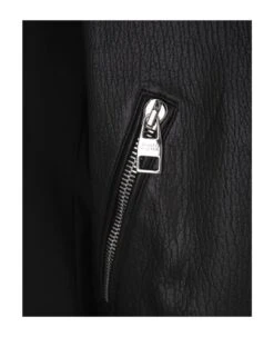 Alexander McQueen Black Leather And Fabric Bomber Jacket -Off-White Sales Store f1f6ae06e295029e69ea90c1eb6492b9