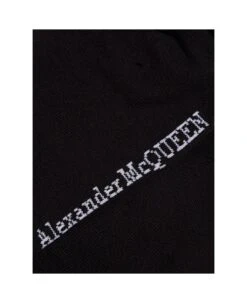 Black Cotton Socks With Logo Alexander Mcqueen Man -Off-White Sales Store f21790fe9704cbe924dd33e2a2dcd9ff