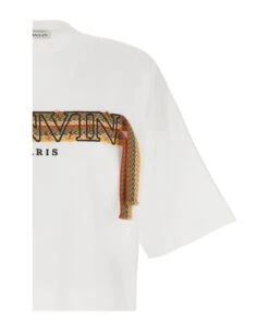 Lanvin Embroidered Curb Lace T-shirt -Off-White Sales Store f302e331616cfc6177551ce91cb85648