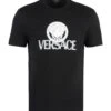 Versace Short Sleeve Printed Cotton T-shirt