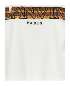 Lanvin Embroidered Curb Lace T-shirt -Off-White Sales Store f4754e32b51e79d0844859c17e56be2f