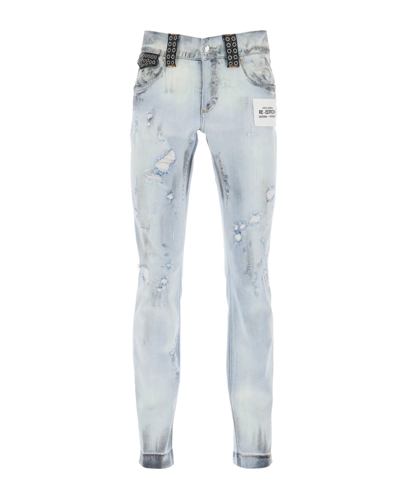 Dolce & Gabbana Re-edition Jeans With Leather Detailing 3 Dolce & Gabbana Re-edition Jeans With Leather Detailing