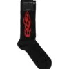 Vision Of Super Black Socks With Red Tribal -Off-White Sales Store f572d343c72134a56cde0ef137648670