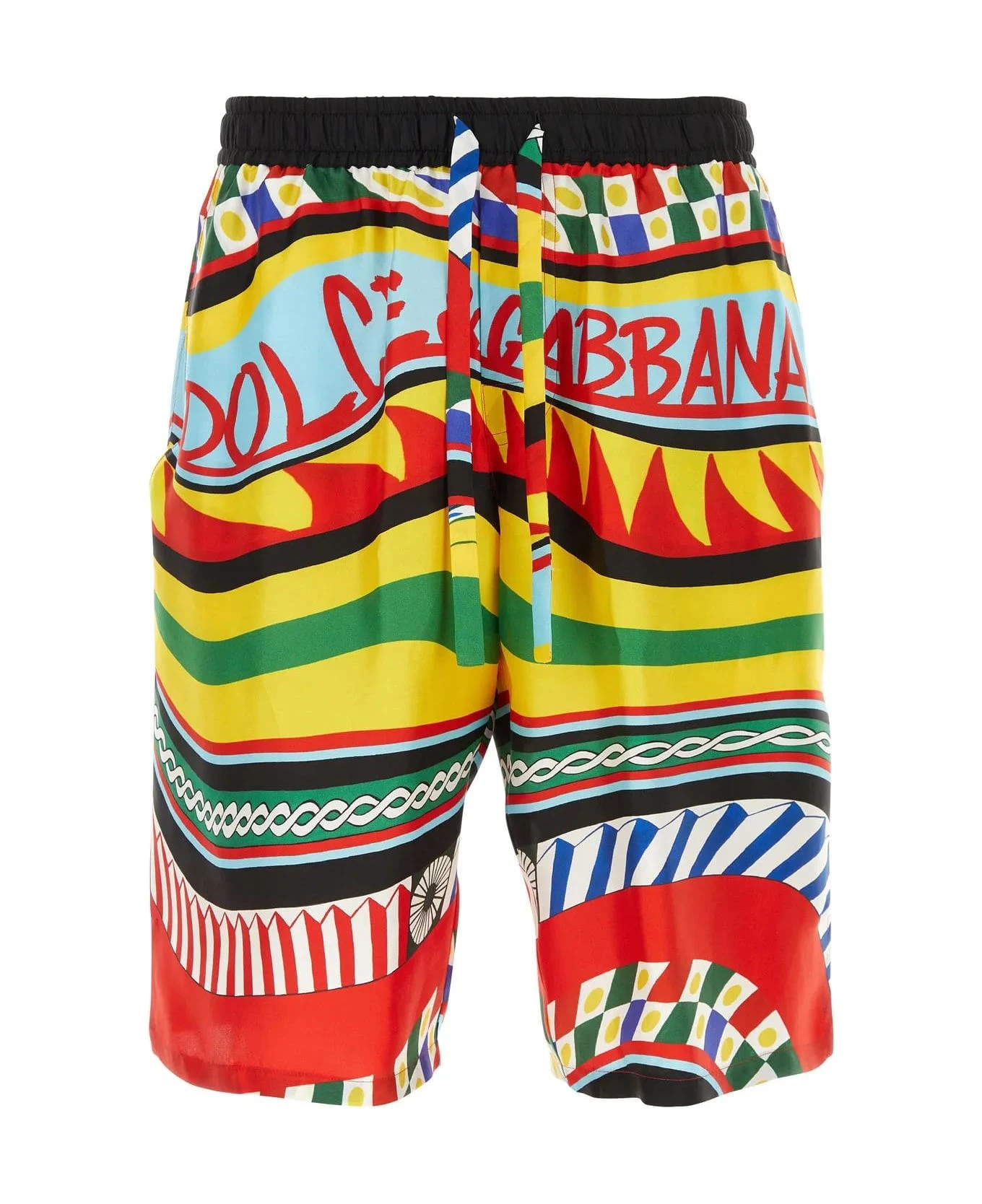 Dolce & Gabbana Printed Satin Bermuda Shorts 3 Dolce & Gabbana Printed Satin Bermuda Shorts