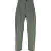 Maison Margiela Sage Green Cotton Blend Wide-leg Pant