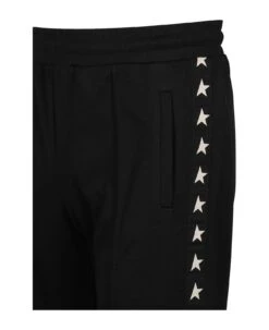Golden Goose Jogging Trousers With Contrasting Stars -Off-White Sales Store fa6a31a3e7abd2faaa571595a011421b