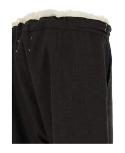 Maison Margiela Contrast Waist Detail Pants -Off-White Sales Store fa749243f069e2e256bec5649182f236