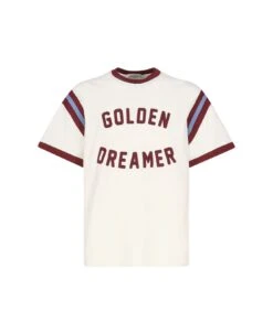 Golden Goose T-shirt With Burgundy Writing On The Front -Off-White Sales Store ff569aff1d48c734a56493afb8c6a554 1
