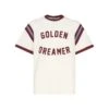 Golden Goose T-shirt With Burgundy Writing On The Front -Off-White Sales Store ff569aff1d48c734a56493afb8c6a554